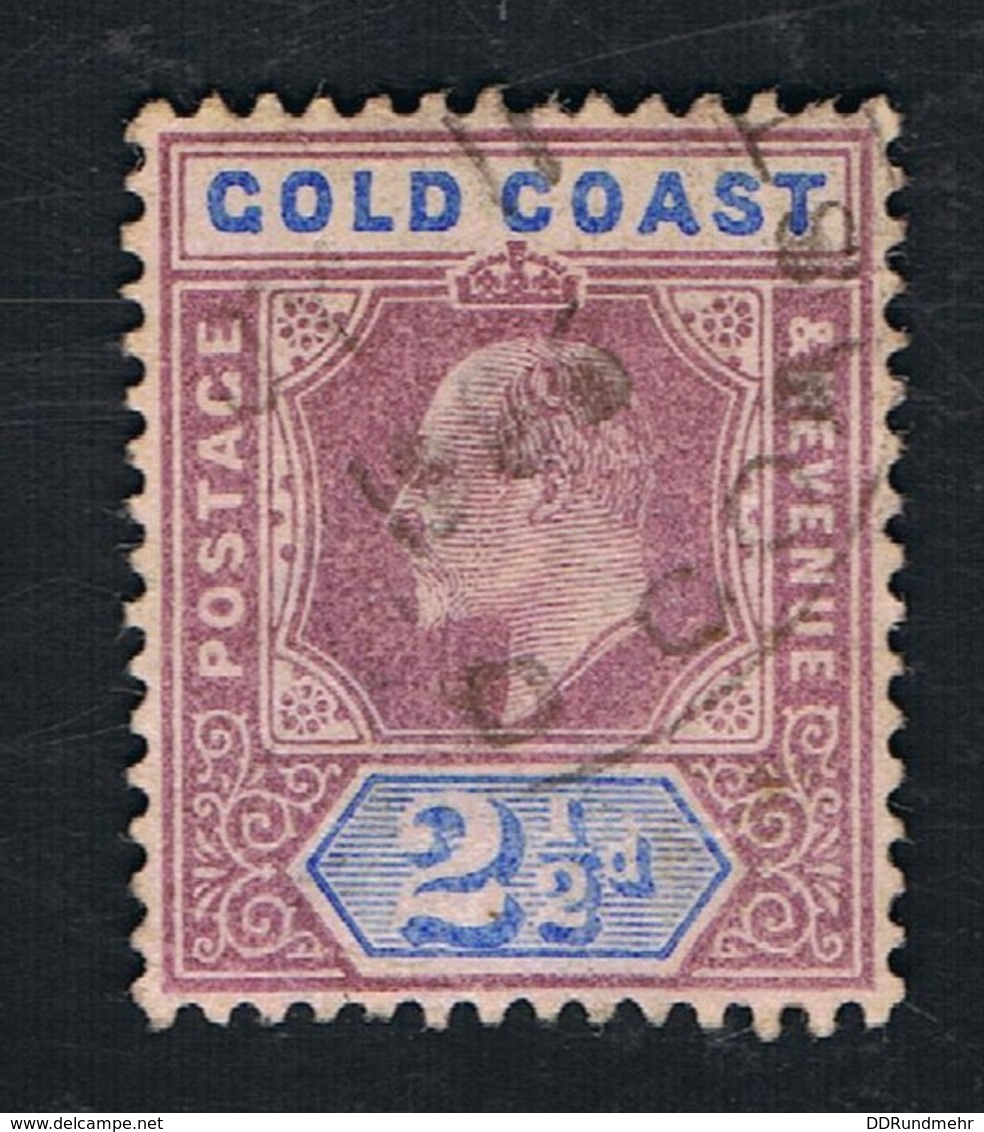 1802 King Edward VII Gold Coast Mi GB-GC 37 Sn GB-GC 41 Yt GB-GC 41  Gestempelt O - Costa D'Oro (...-1957)