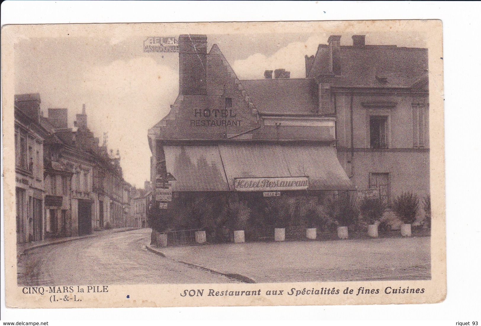 CINQ-MARS-LA-PILE - Son Restaurant Aux Spécialités De Fines Cuisine - Altri & Non Classificati