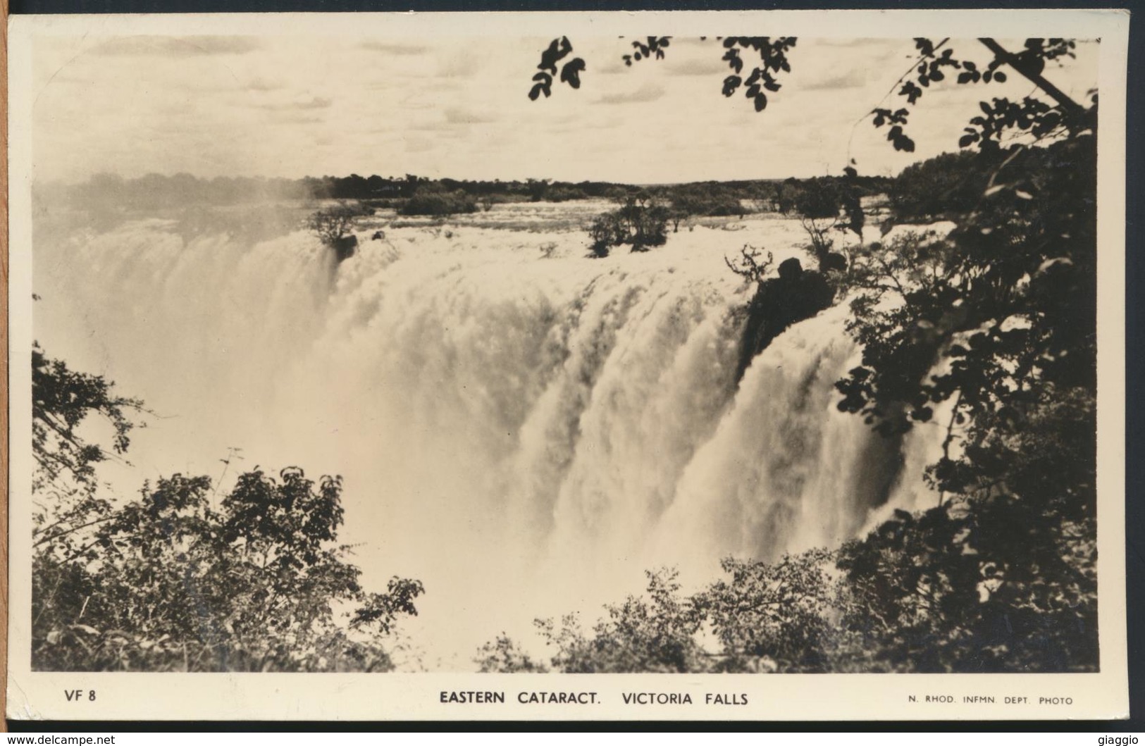 °°° 13142 - RHODESIA & NYASALAND - EASTERN CATARACT , VICTORIA FALLS - 1959 With Stamps °°° - Zimbabwe