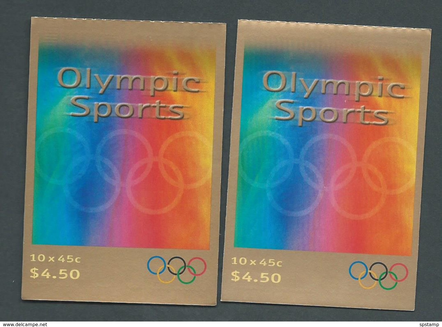 Australia 2000 Olympic Sports $4.50 Booklets Both Barcodes Fine Complete - Postzegelboekjes