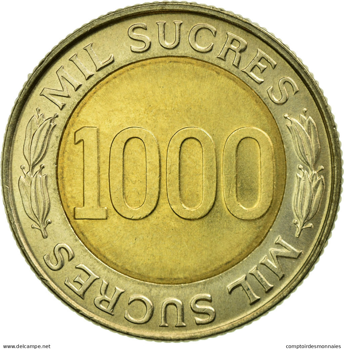 Monnaie, Équateur, 70th Anniversary - Central Bank	1997, 1000 Sucres, 1997 - Equateur