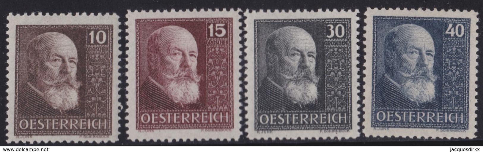 Osterreich    .   Yvert    .    374/377      .       **       .      Postfrisch   .    /    .     MNH - Ungebraucht