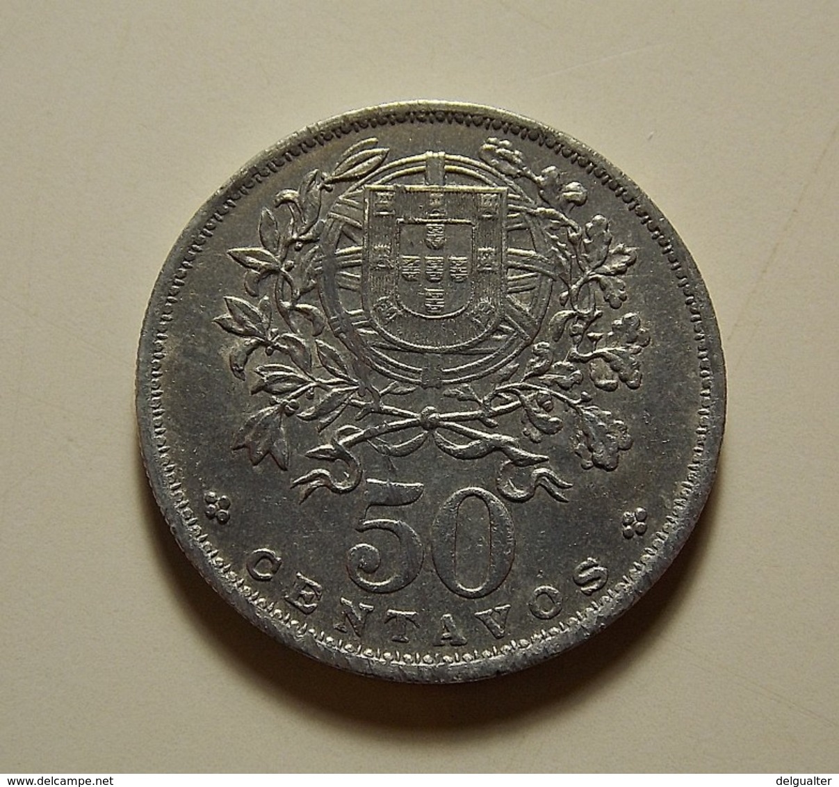 Portugal 50 Centavos 1940 Has A Scratch On The Reverse Of The Coin - Portugal