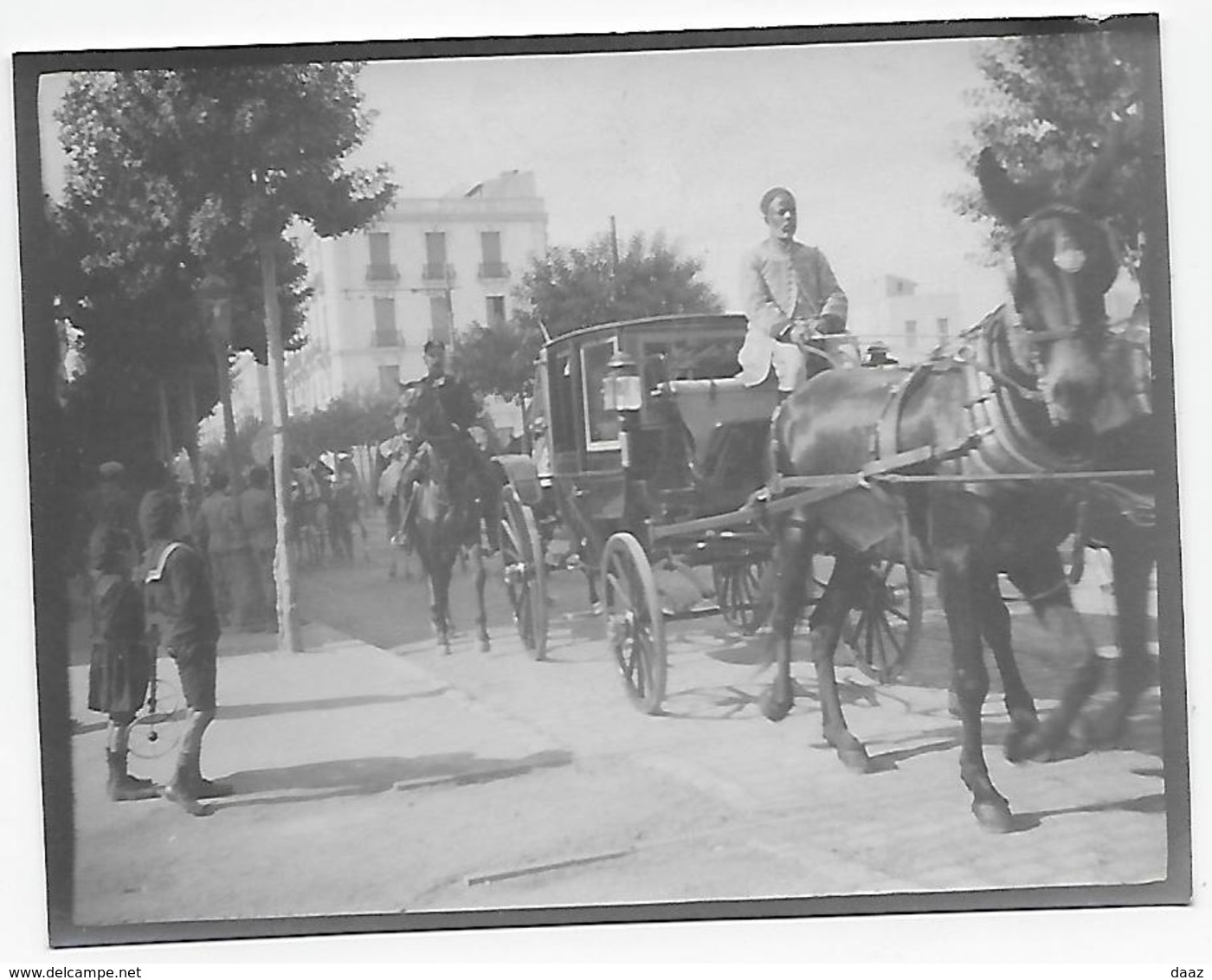Tunisie Tunis (vers 1910) Photo 8x10,5 La Voiture Du Bey - Lieux