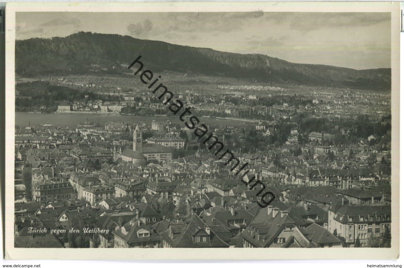 Zürich Gegen Den Uetliberg - Foto-Ansichtskarte - Wehrliverlag Kilchberg - Kilchberg