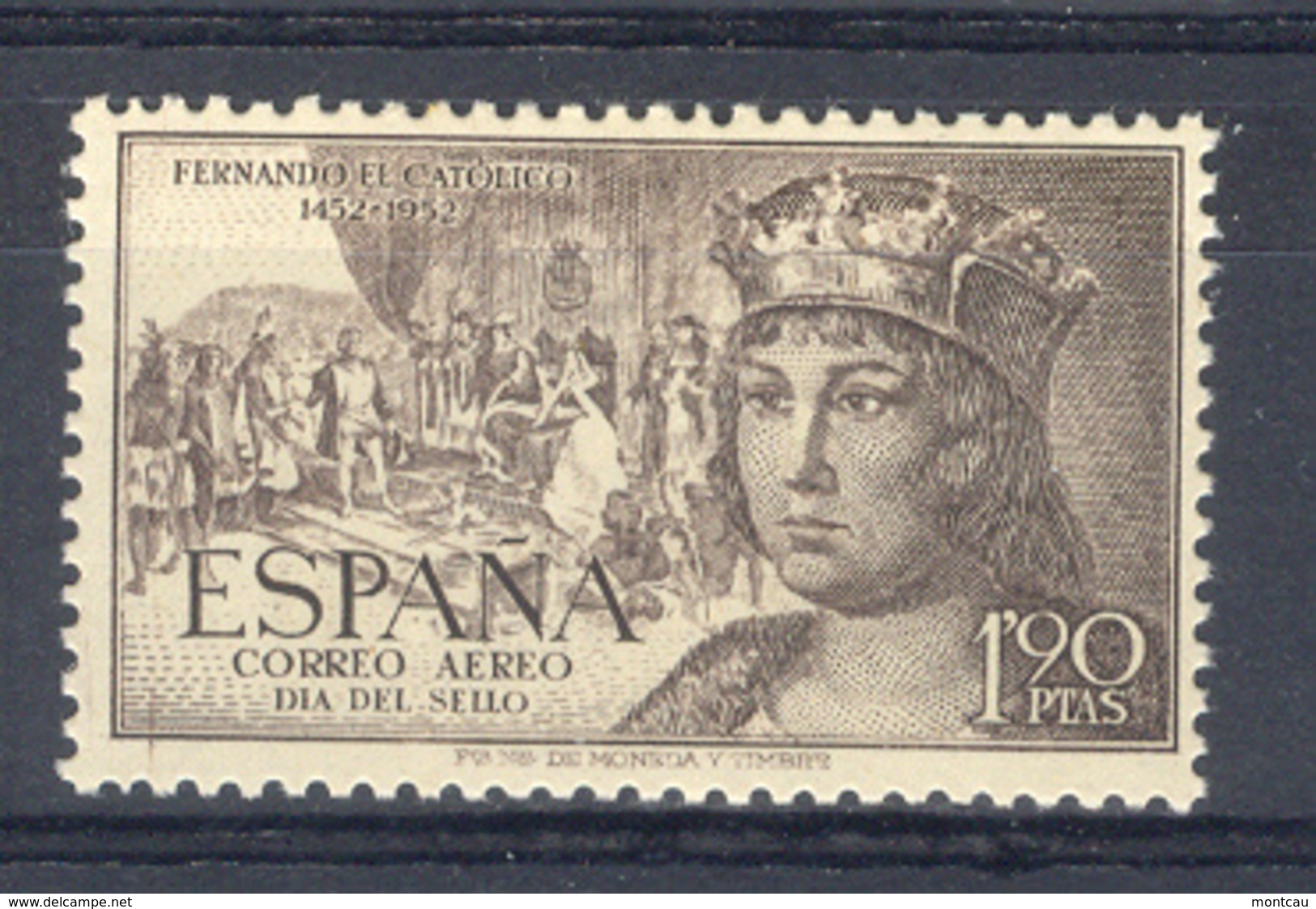 Spain 1952. Fernando 1,90 P Ed 1114 (**) - Unused Stamps