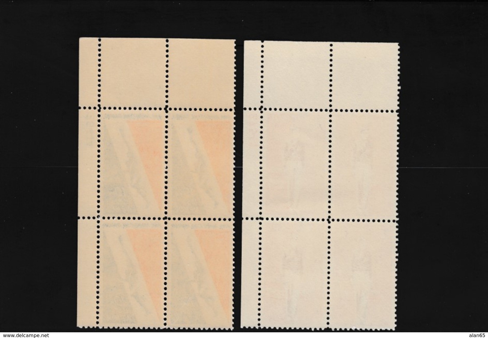 Lot Of 2, Sc#C56 10c Pan American Games 1959 & #C68 8c Earhart 1963 Airmail Issues, Two Plate # Blocks US Postage Stamps - 3b. 1961-... Unused