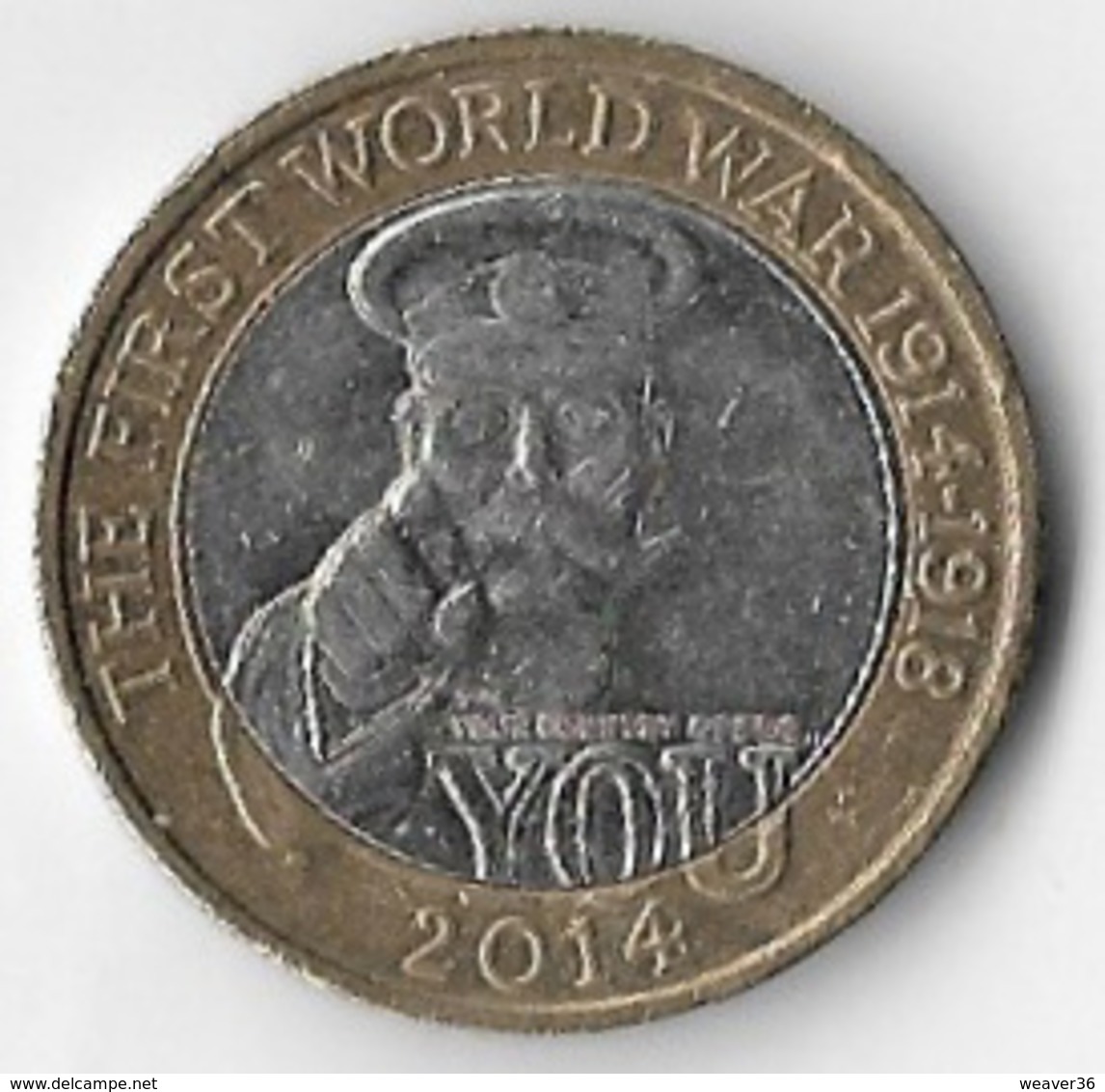 United Kingdom 2014 £2 World War One (A) [C221/1D] - 2 Pounds