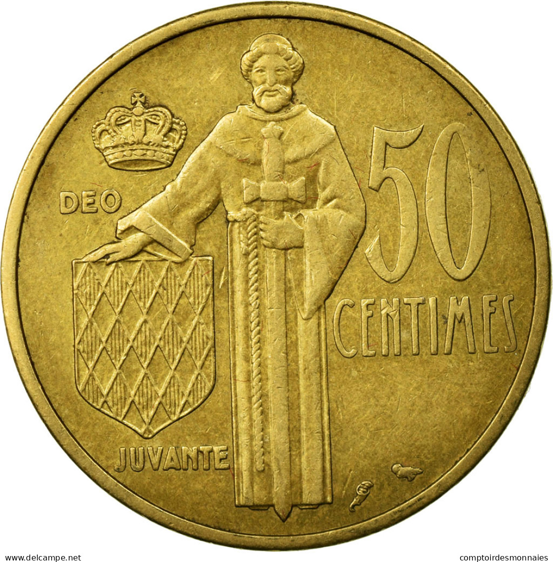 Monnaie, Monaco, Rainier III, 50 Centimes, 1962, TTB, Aluminum-Bronze - 1960-2001 Nouveaux Francs