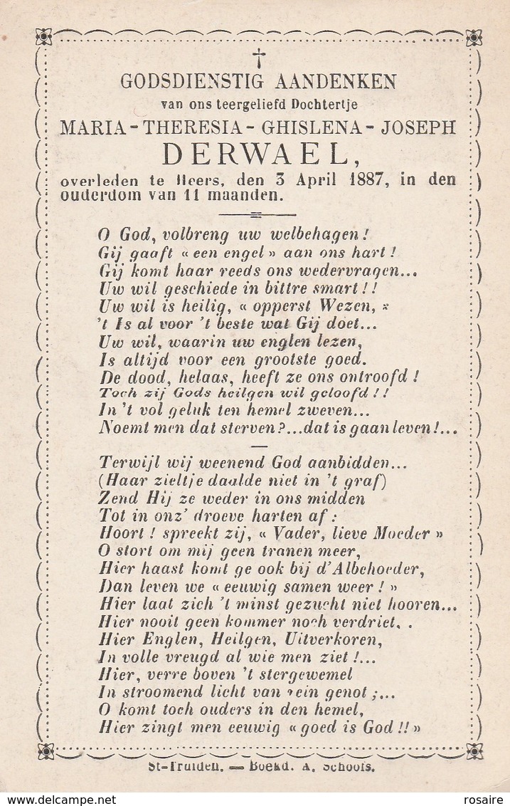 Maria Theresia Ghislena Joseph Derwael-heers 1887 - Santini