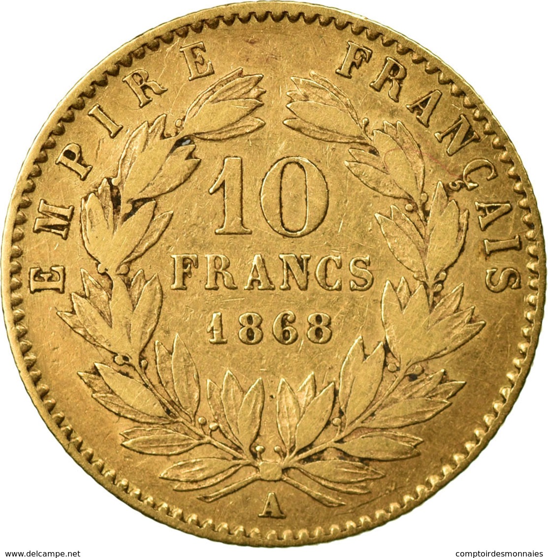 Monnaie, France, Napoleon III, Napoléon III, 10 Francs, 1868, Paris, TB, Or - Sonstige & Ohne Zuordnung