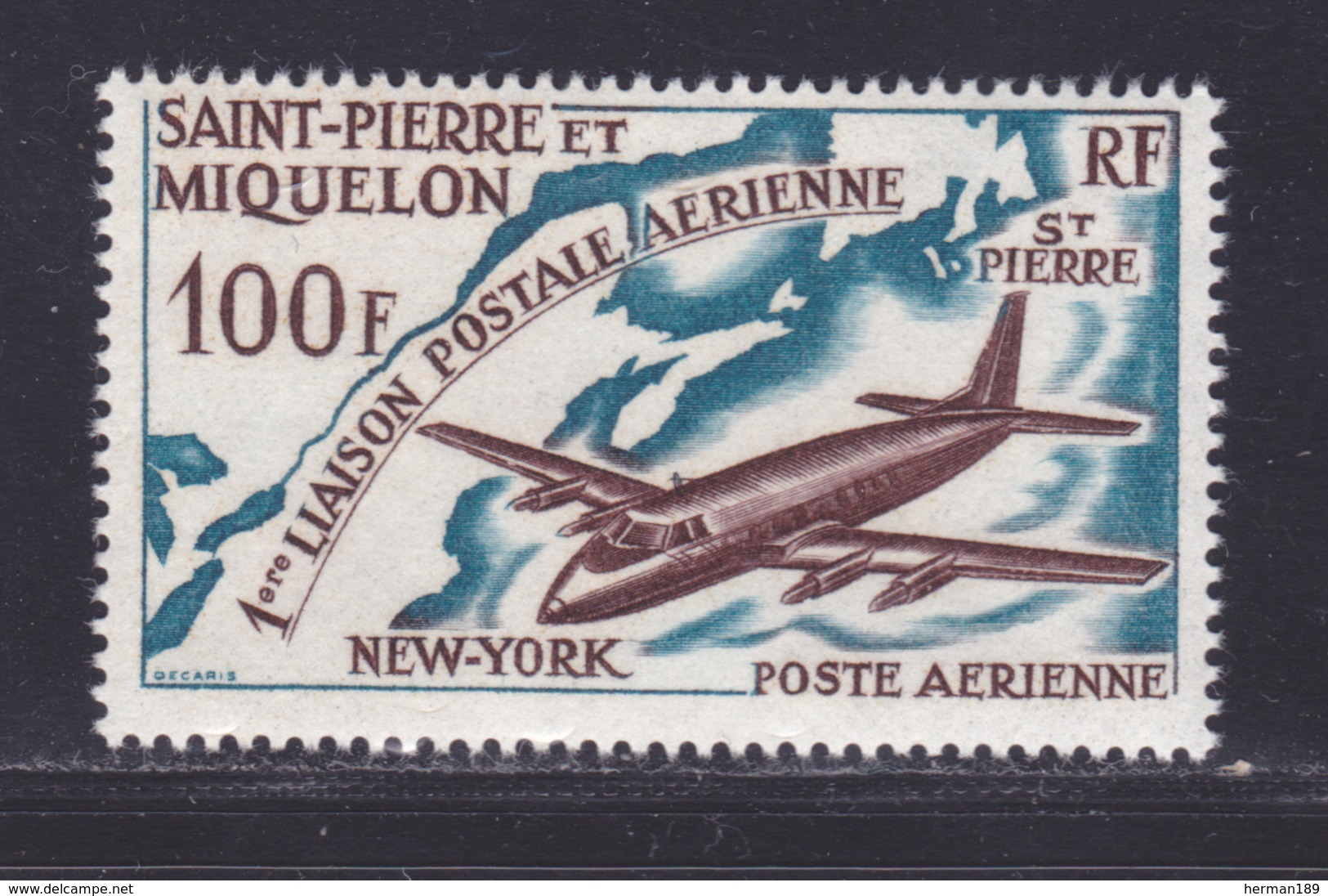 SAINT PIERRE ET MIQUELON AERIENS N°   31 ** MNH Neuf Sans Charnière, TB (D8524) Liaison Postale Aérienne -1964 - Ongebruikt