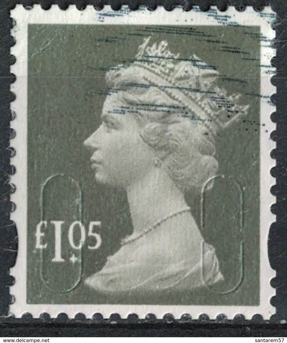 Royaume Uni 2016 Oblitéré Used Queen Reine Elizabeth II Security Machin 1.05 Livre Sterling Gris Olive SU - Oblitérés