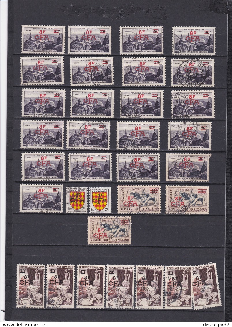 VRAC  DE 473 TIMBRES - FRANCE / REUNION -  Oblitérés - Scans 11 Pages- COTE TOTALE =350€ à 10% De La Cote - Mezclas (max 999 Sellos)