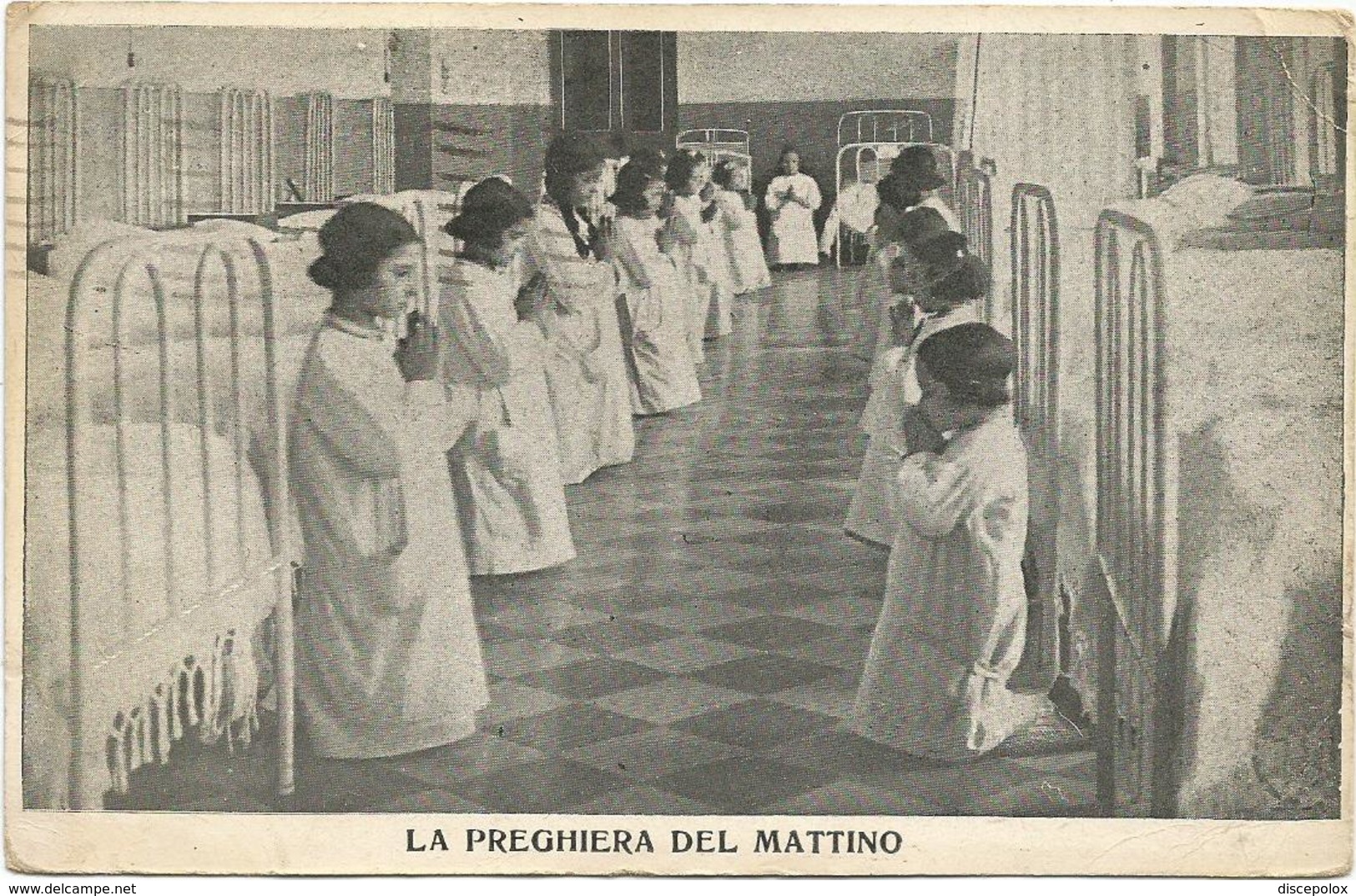 W777 Bambini - Enfants - Children - Kinder - Nino - La Preghiera Del Mattino / Viaggiata 1934 - Gruppi Di Bambini & Famiglie