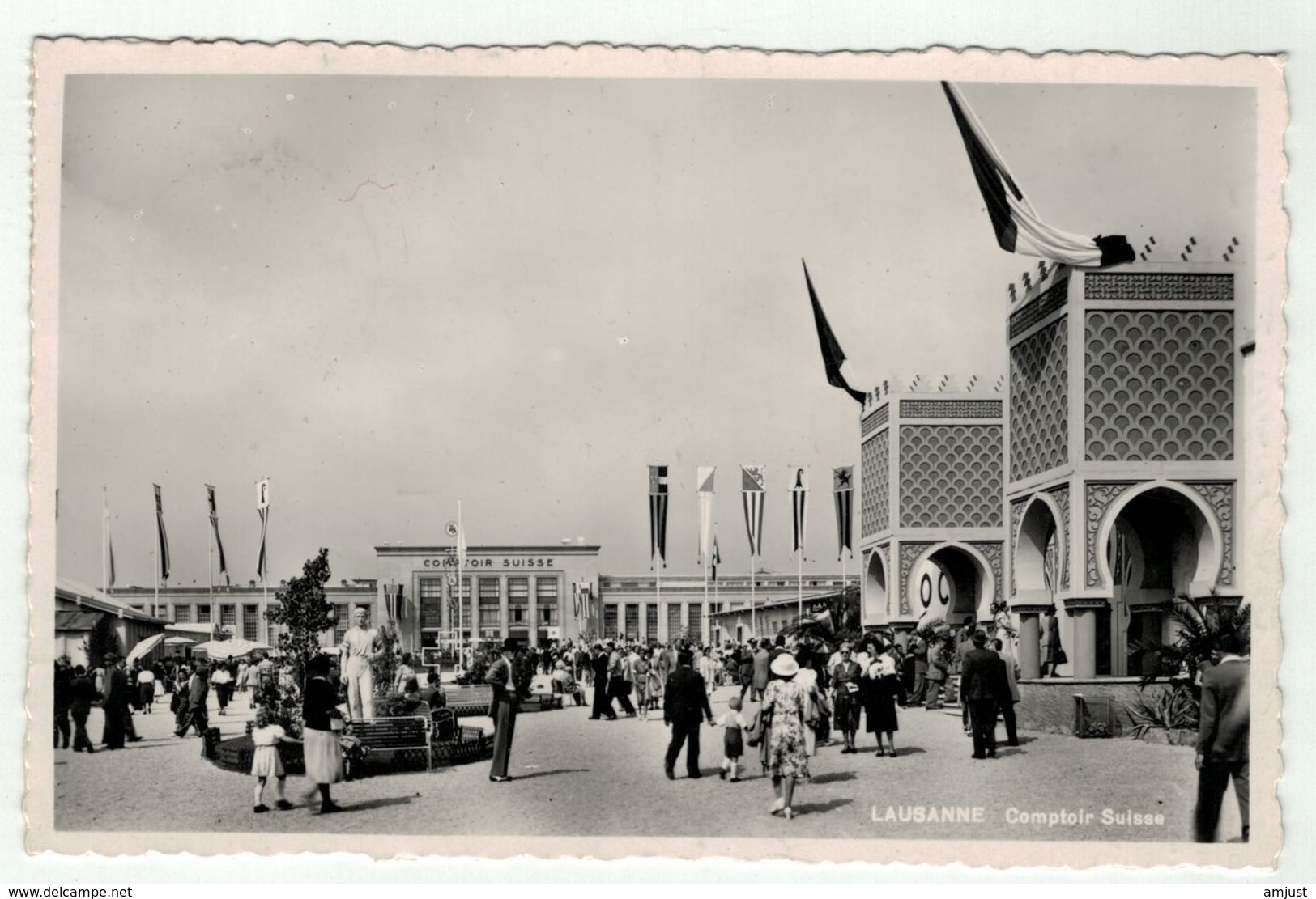 Suisse // Schweiz // Switzerland // Vaud // Lausanne, Comptoir Suisse, Cachet Du Bureau De Poste Automobile 1951 - Lausanne