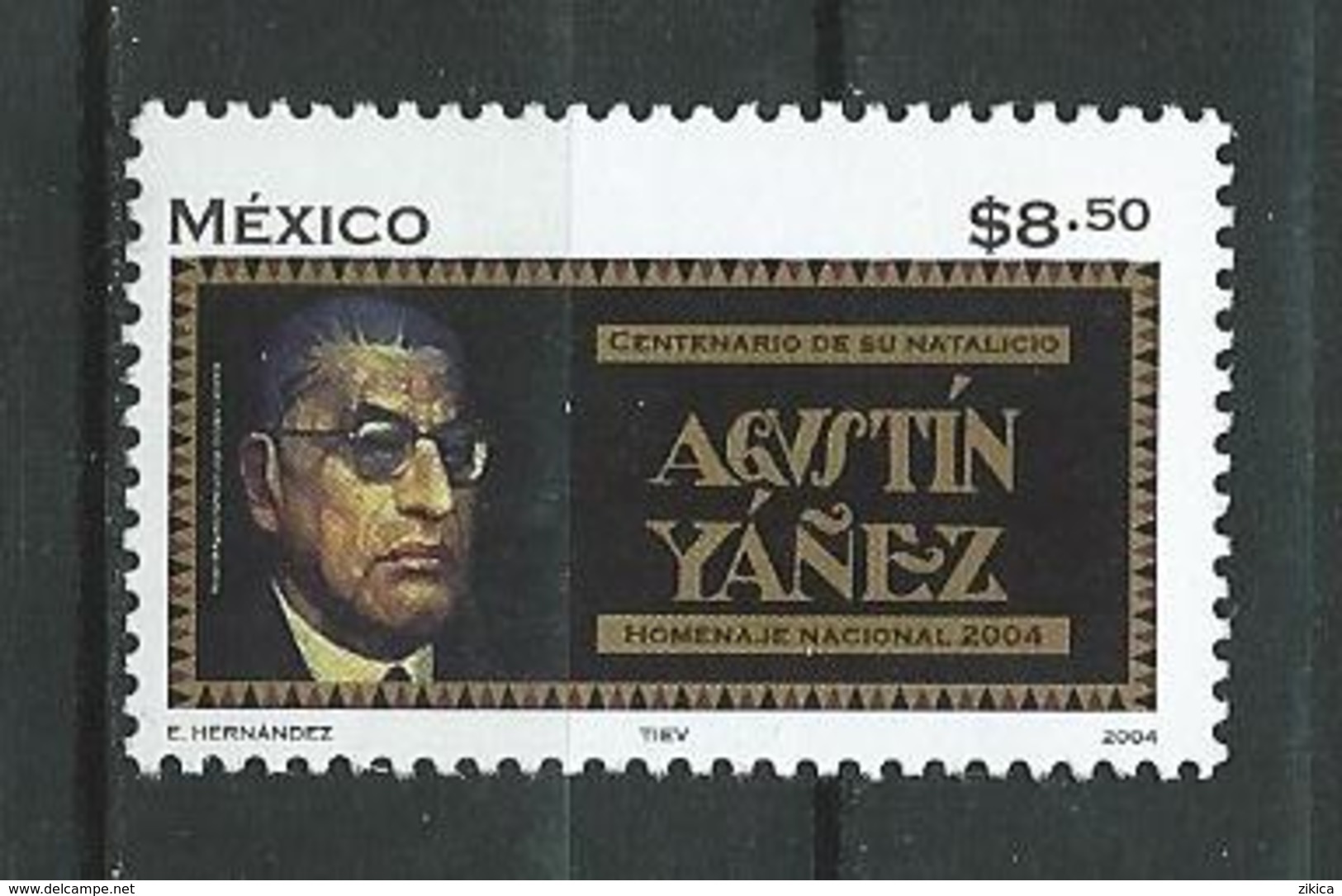 Mexico 2004 The 100th Anniversary Of The Birth Of Agustin Yanez, 1904-1980.Mexican Writer. MNH - Messico