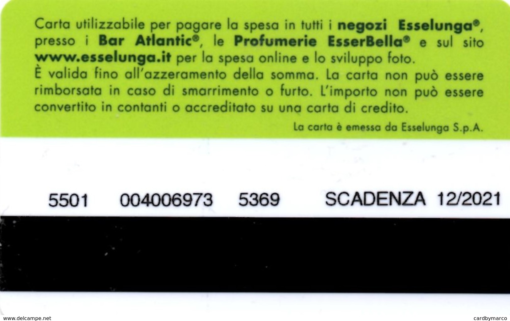 *ITALIA - ESSELUNGA - GIFT CARD (12/2021)* - Gift Cards