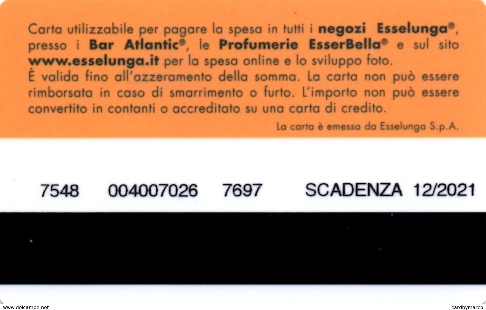 *ITALIA - ESSELUNGA - GIFT CARD (12/2021)* - Gift Cards