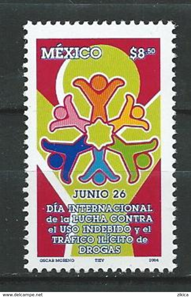 Mexico 2004 International Day Against Drug Abuse.Health.Drugs. MNH - Messico