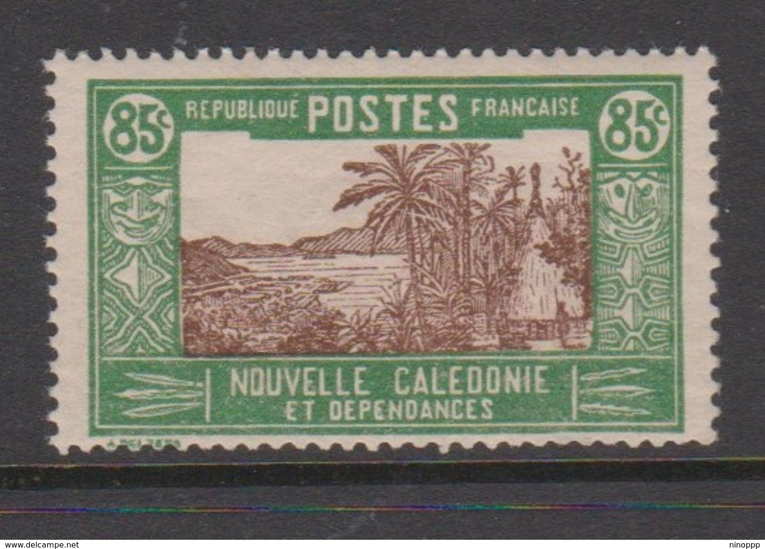 New Caledonia SG 158 1928 Definitives  85c Brown And Green MNH - Unused Stamps