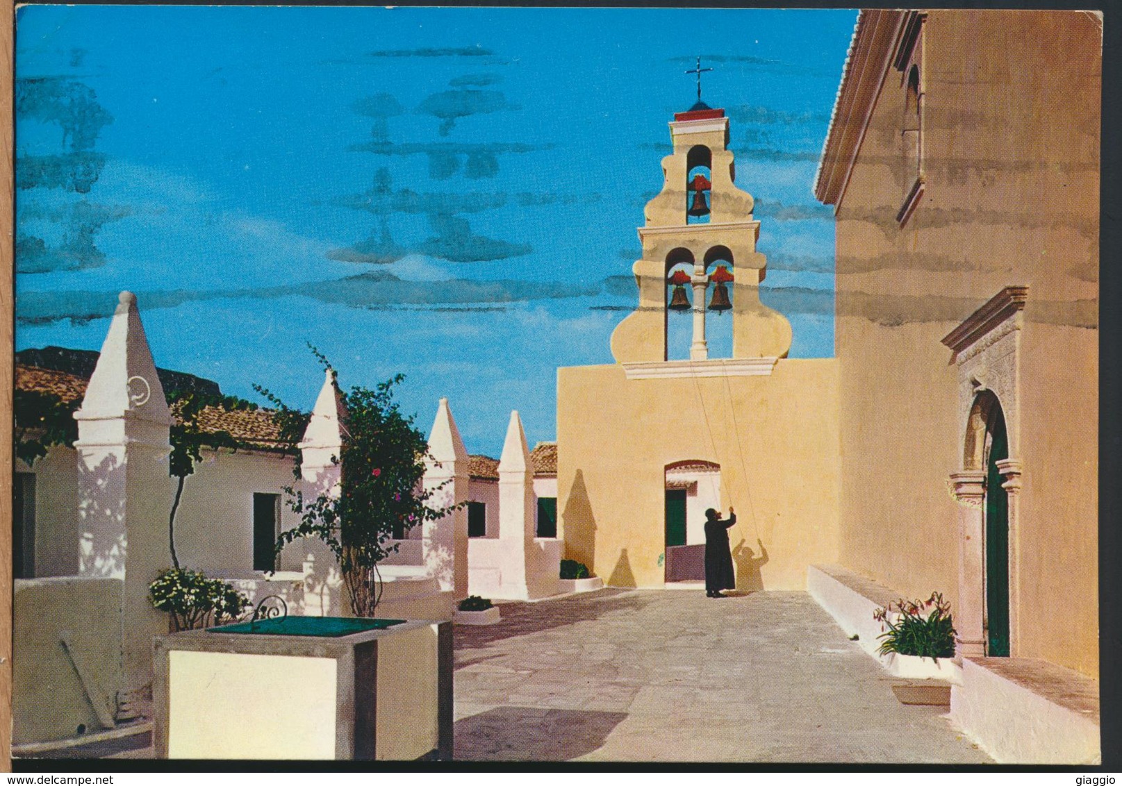 °°° 13163 - GREECE - CORFU - MONASTERY OF PALEOCASTRITSA - 1980 With Stamps °°° - Grecia