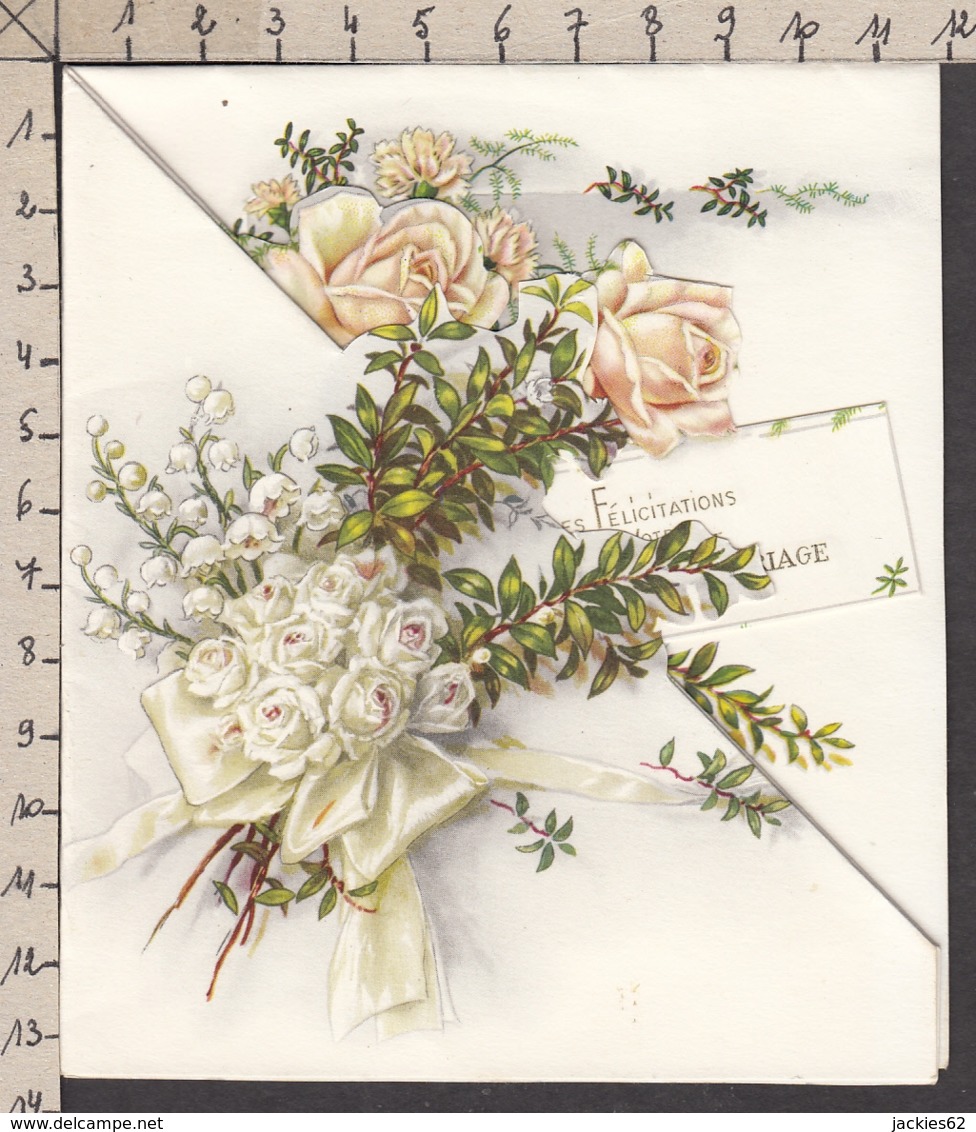 96790GF/ MARIAGE, Roses Et Muguet - Other & Unclassified