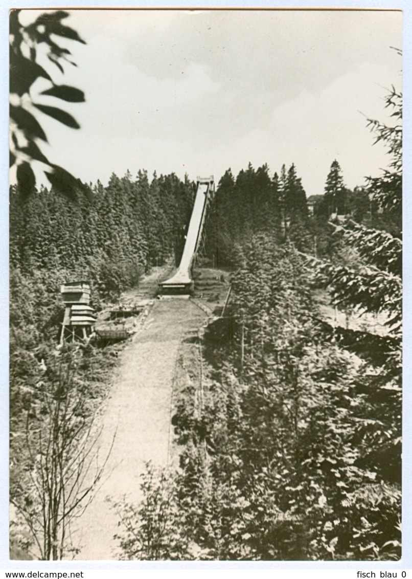 1) AK Skisprungschanze Thüringenschanze Oberhof Hindenburgschanze Wadeberg DDR - Wintersport