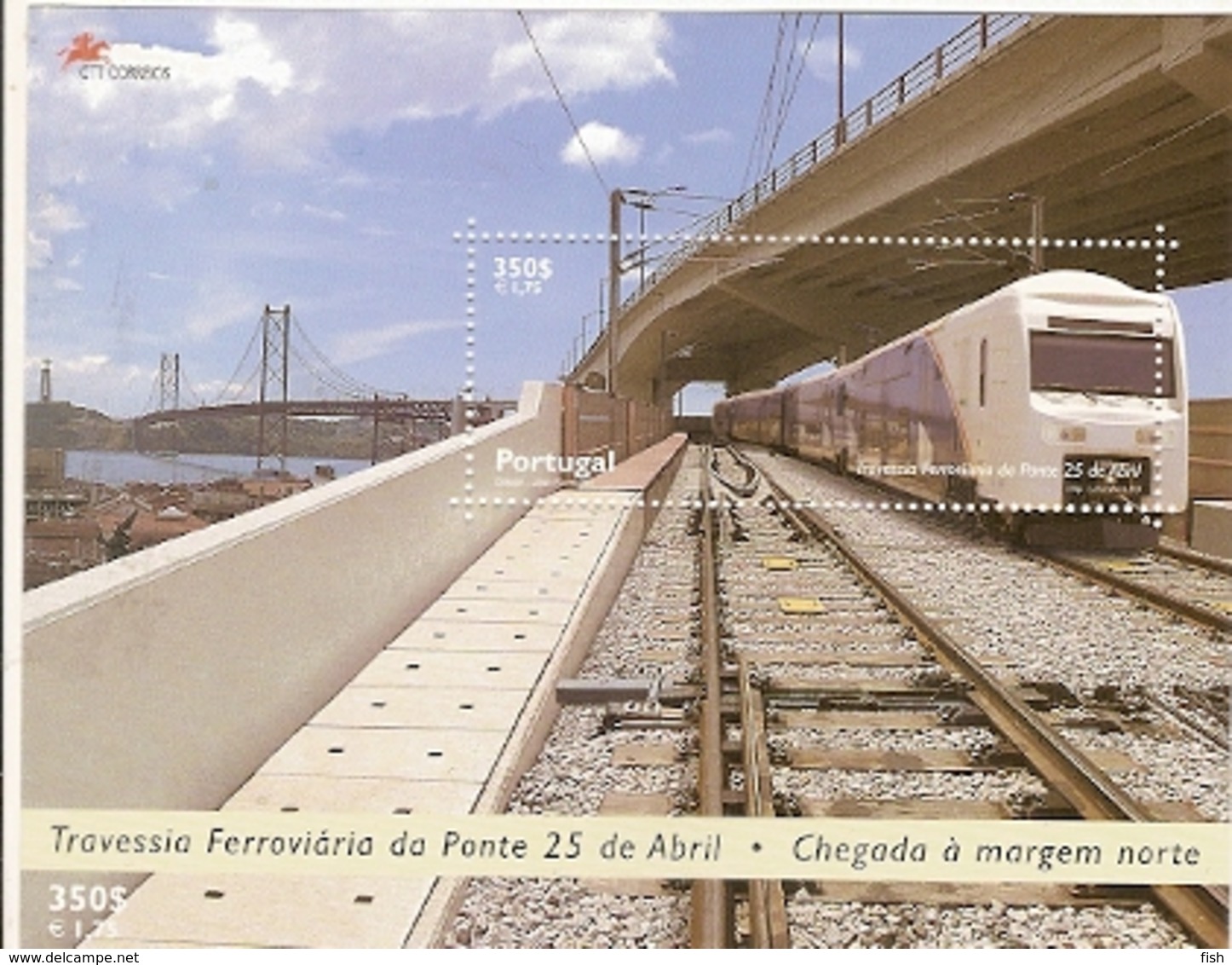 Portugal ** & Train Crossing  25th  April Lisbon`s Bridge 1999 (220) - Neufs