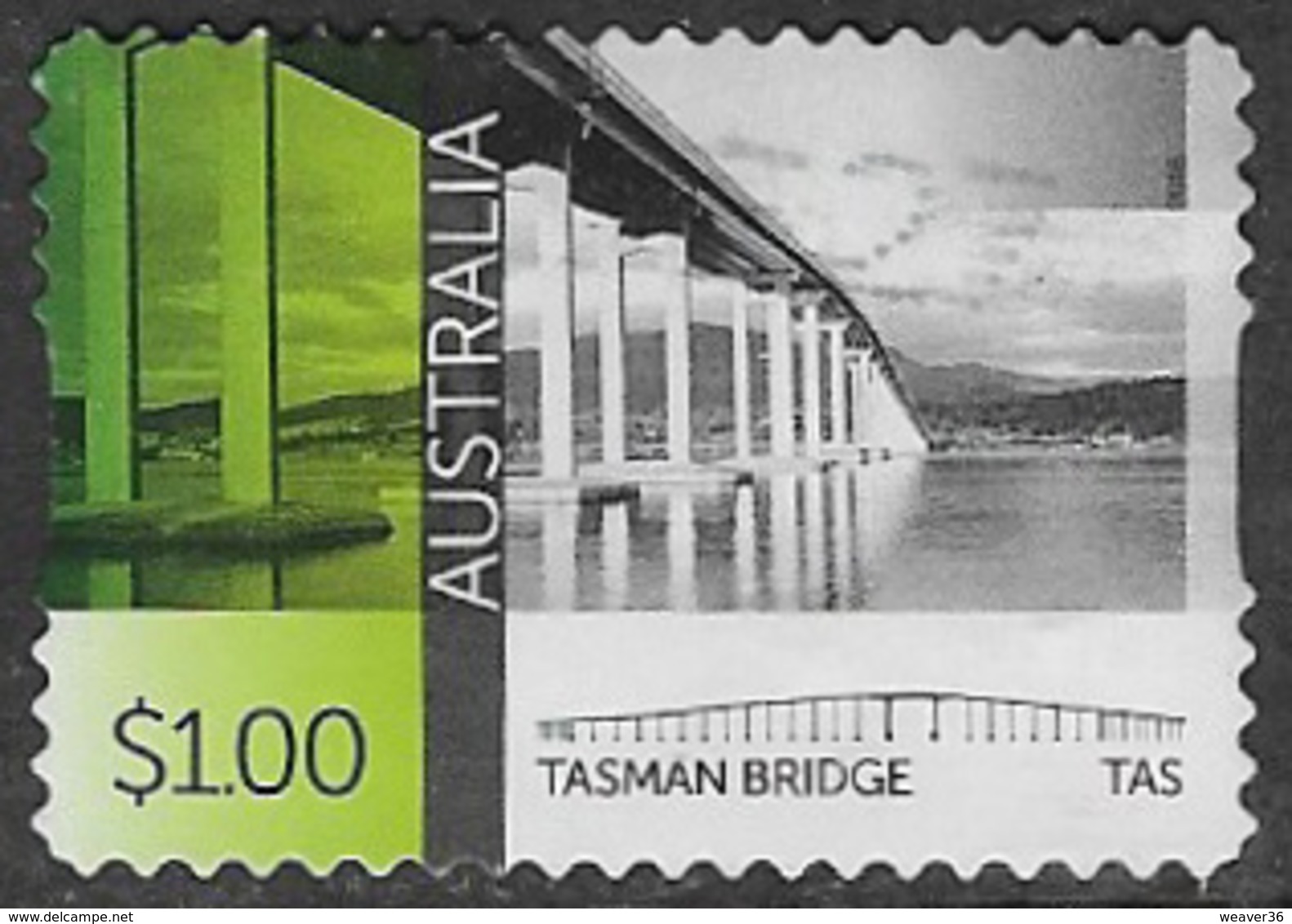 Australia 2016 Bridges $1 Type 2 Self Adhesive Good/fine Used [36/30117/ND] - Used Stamps