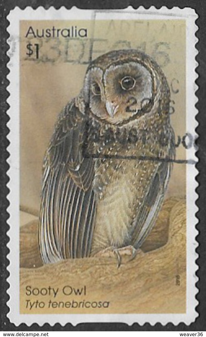 Australia 2016 Owls $1 Type 2 Self Adhesive Good/fine Used [39/31897/ND] - Used Stamps
