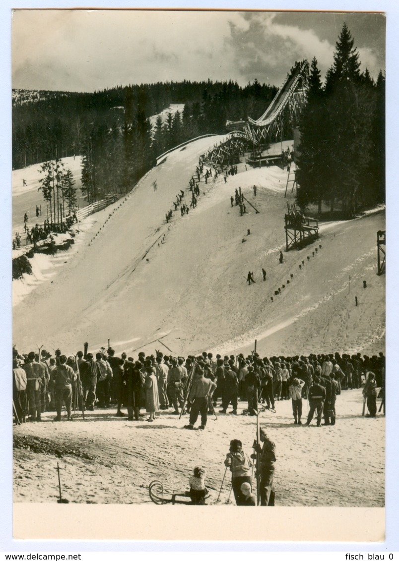 AK Skisprungschanze Špindleruv Mlýn Spindlermühle Riesengebirge Krkonoše Winter Tschechien Czech Republic - Wintersport