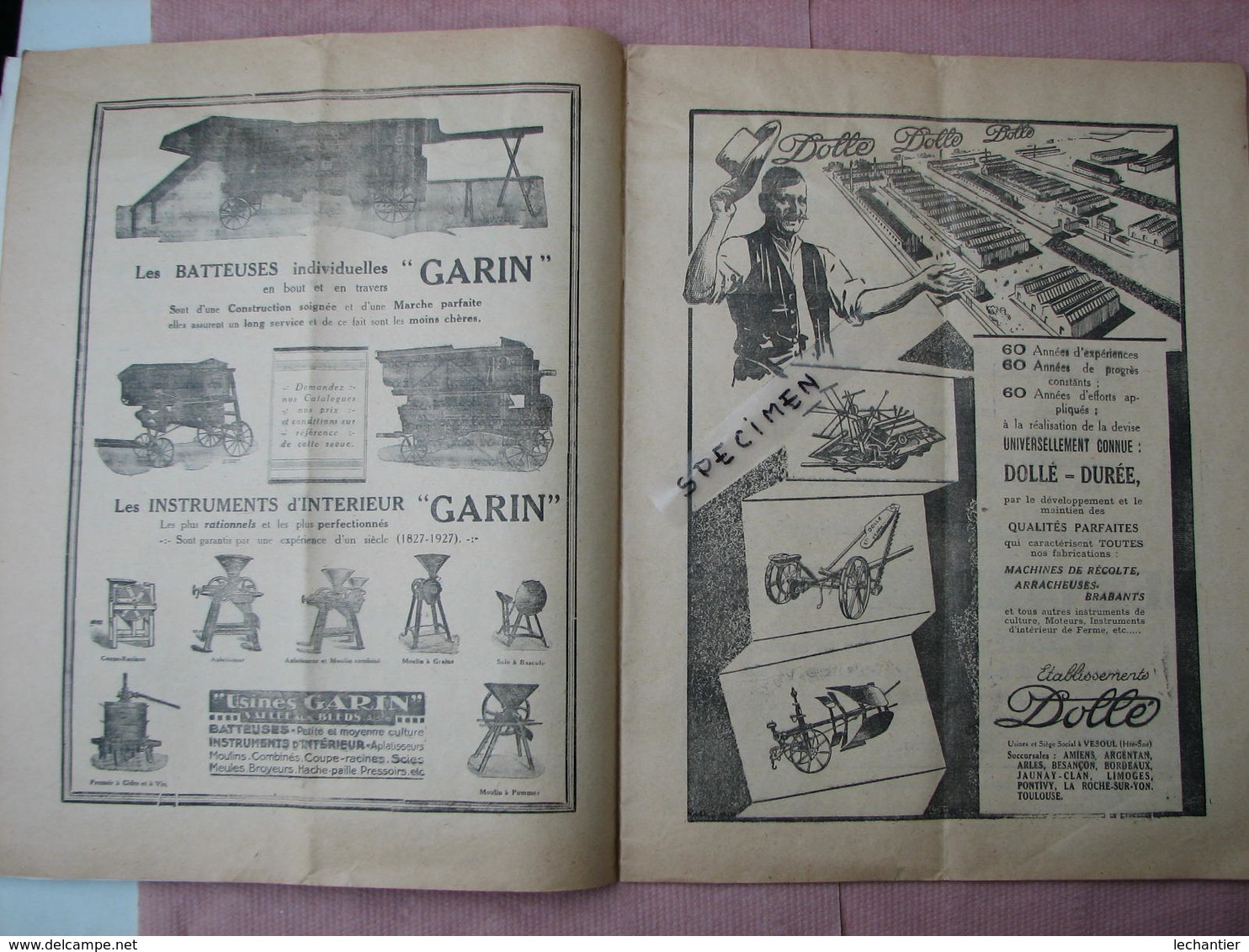 LA  MACHINE  AGRICOLE 1927 Nov. Nombreux Clichés De Matériel 26 Pages 24X31  TBE  à Voir - Agriculture