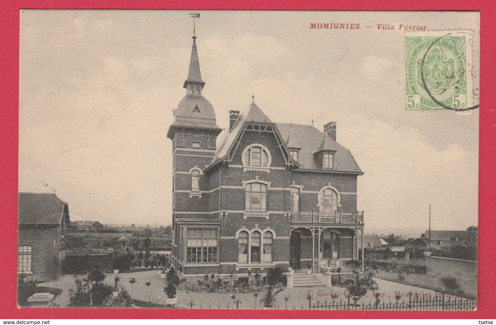 Momignies - Villa Février - 1911  (voir Verso ) - Momignies