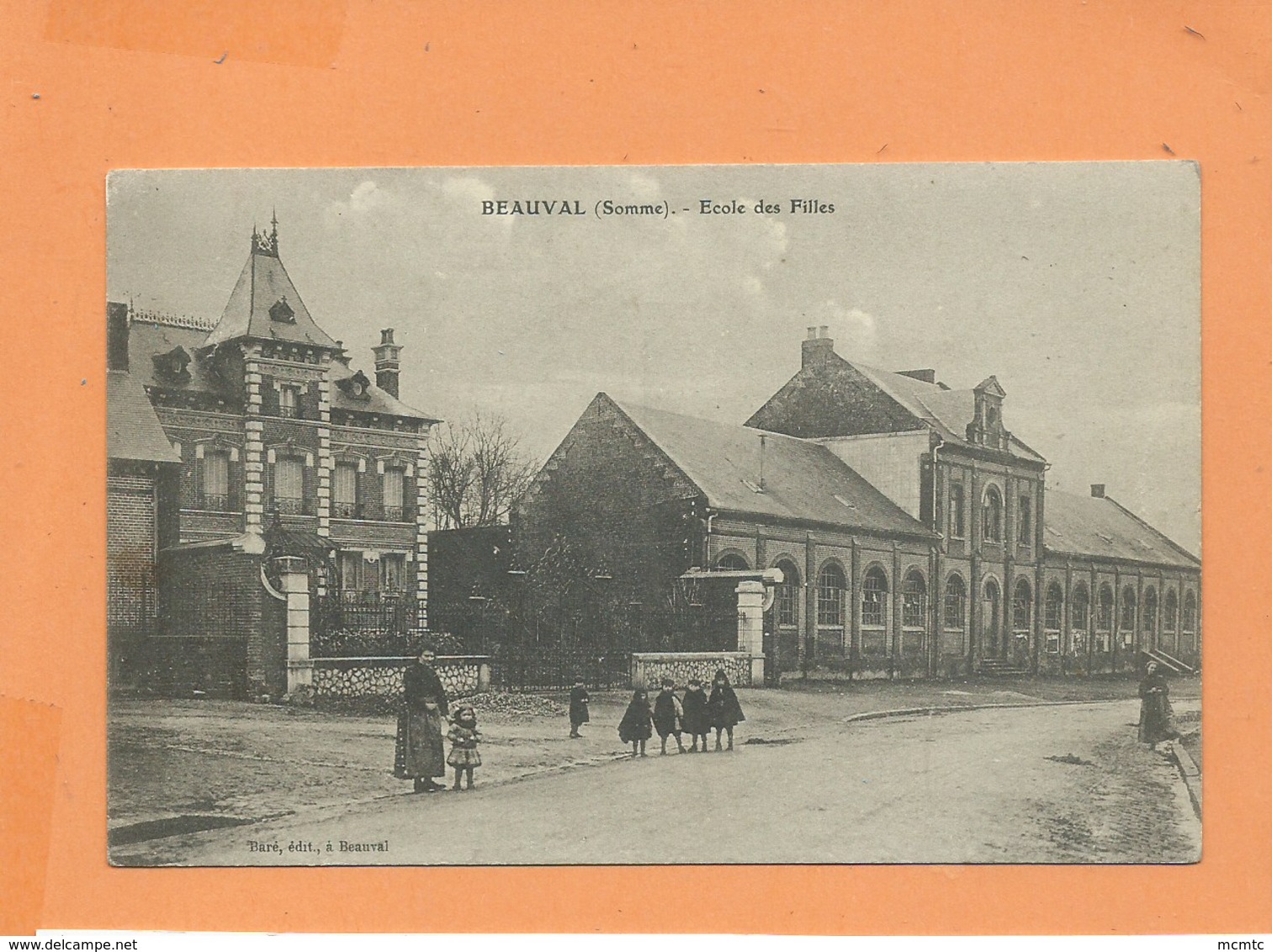 CPA - Beauval -(Somme) - Ecole Des Filles - Beauval