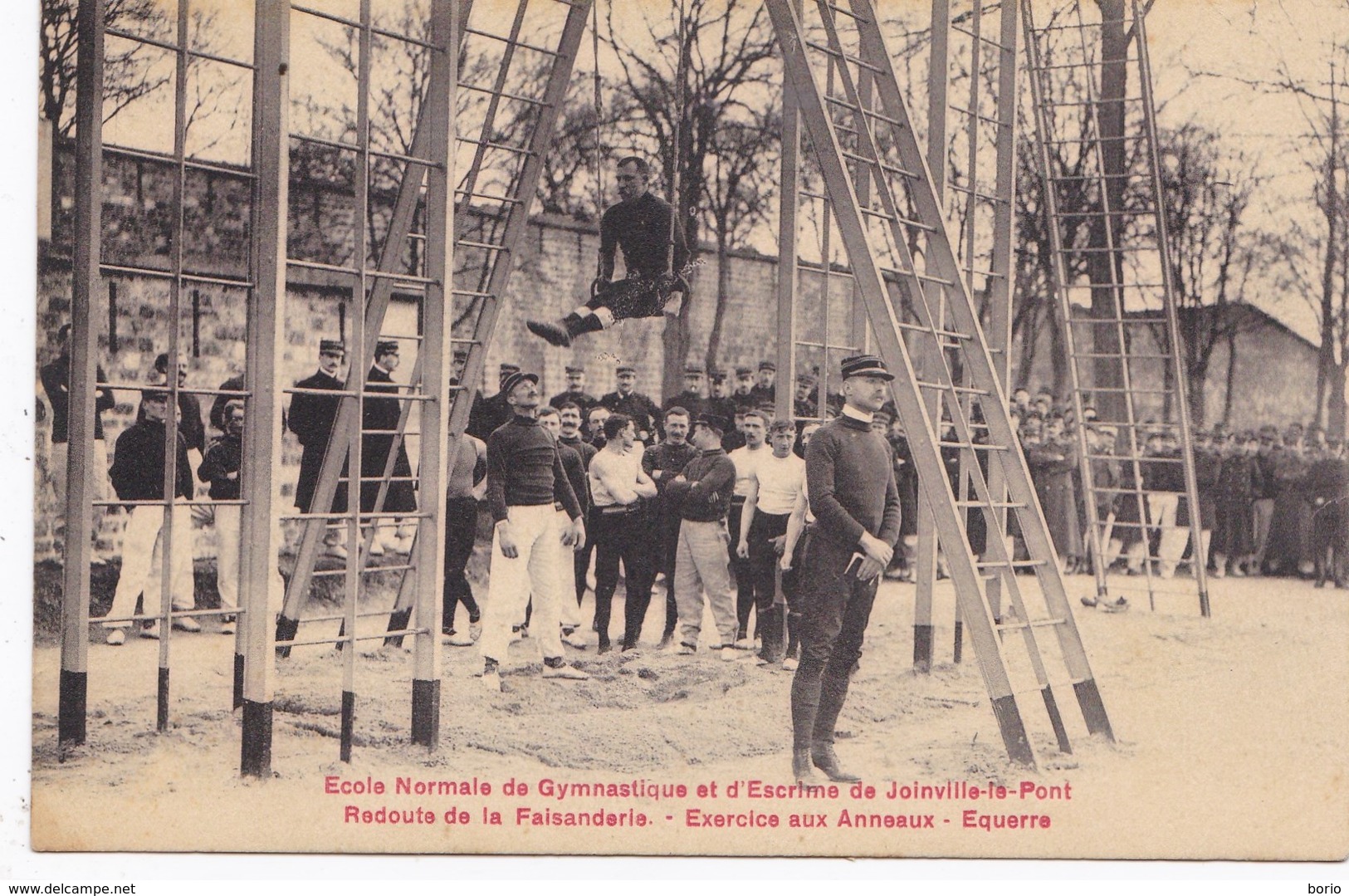 Joinville Le Pont. Ecole Normale De Gymnastique. Et D'Escrime. Redoute De La Faisanderie. Exercice Aux Anneaux. Equerre - Joinville Le Pont