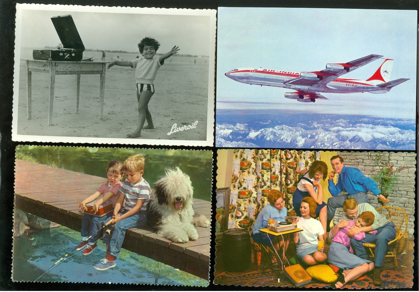 Beau lot de 60 cartes postales de fantaisie grand format  Mooi lot van 60 postakaarten van fantasie groot formaat