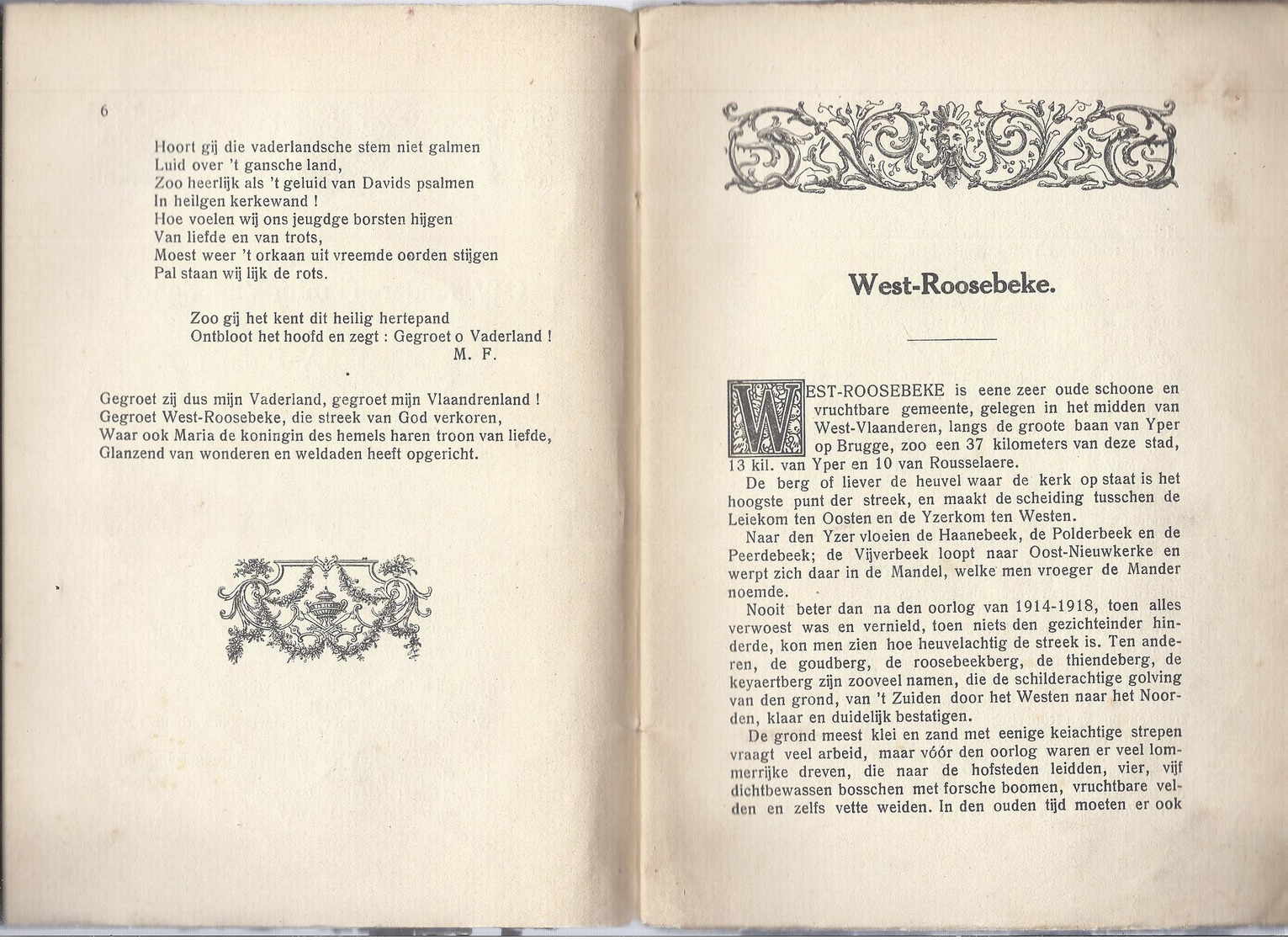 à 5€ 1923 GESCHIEDENIS VAN HET MIRAKULEUS BEELD EN KERK VAN O.L.V. VAN WEST-ROOSEBEKE A. DEDIER -  ROESELARE OORLOG 1916 - Antique