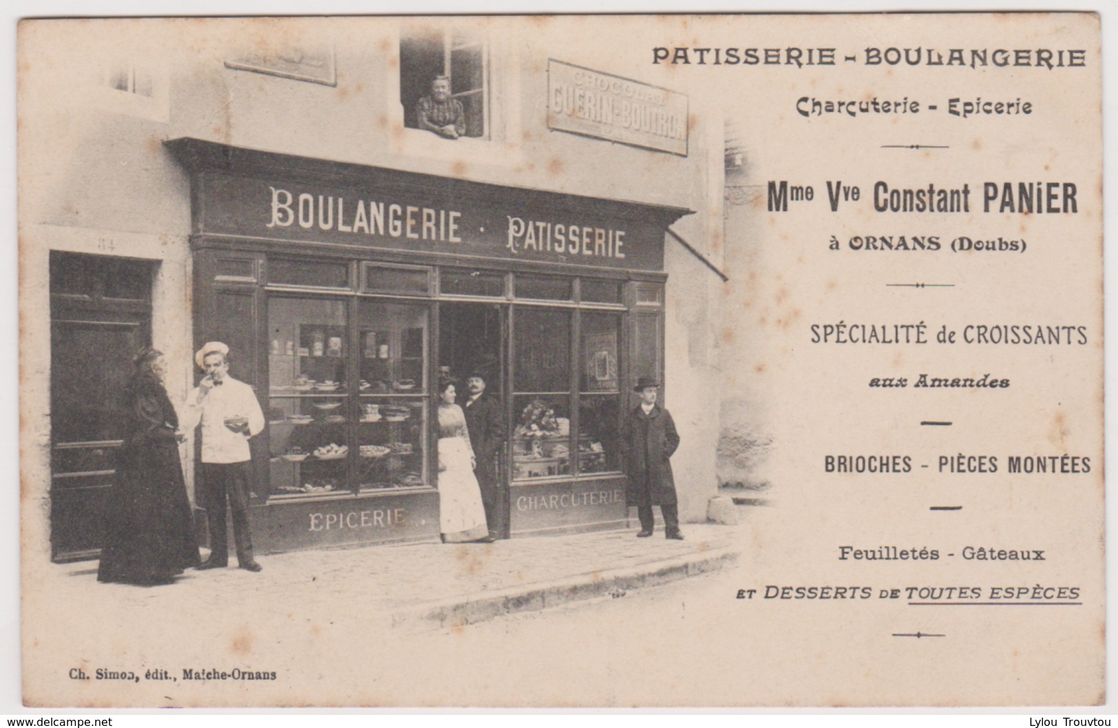 ORNANS - Boulangerie Patisserie Constant Panier - Cliché Simon   /  Vallée De La Loue / Doubs - Autres & Non Classés