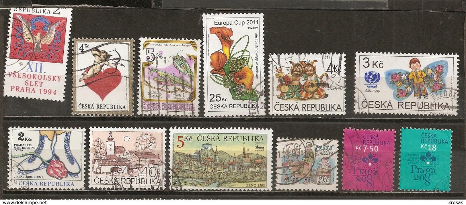 Czech Republik Small Collection Obl - Collections (sans Albums)