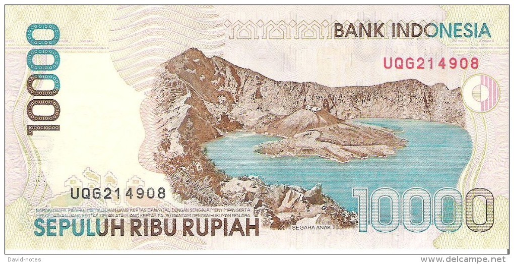 Indonesia - Pick 137 - 10.000 (10000) Rupiah 1998 - 1999 - Unc - Indonésie