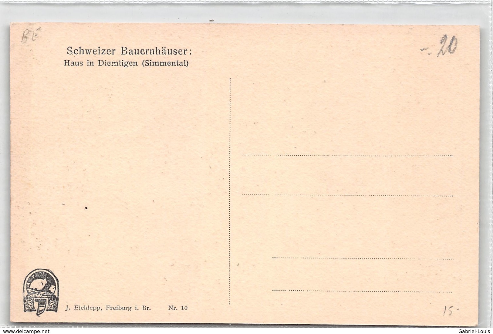 Schweizer Bauernhäuser - Haus In Diemtigen (Simmental) 1805 - Diemtigen