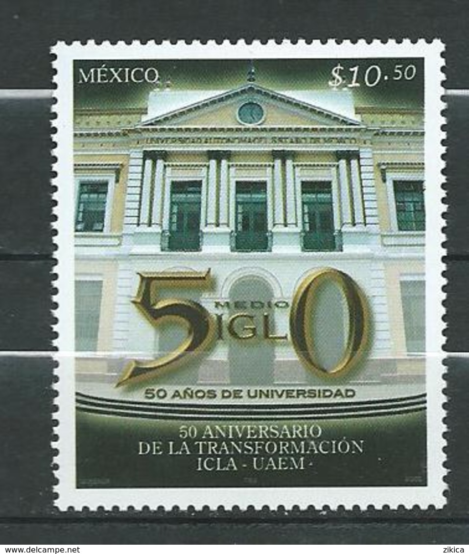 Mexico 2006 The 50th Ann. Of The Scientific And Literary Institute Became The Autonomous University Of Mexico - UAEM.MNH - Messico