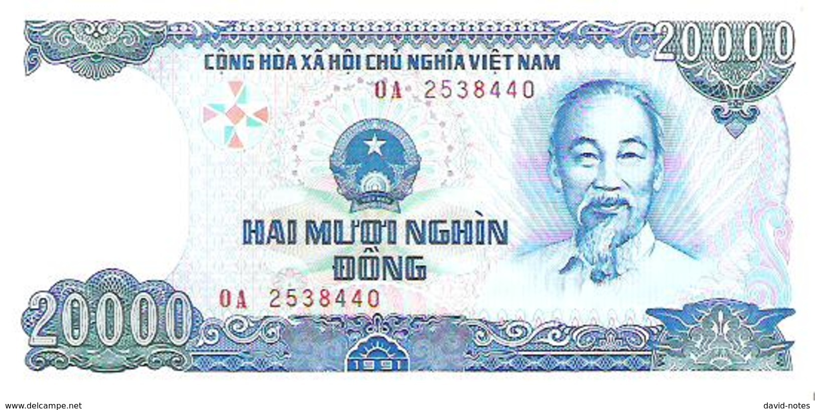 Vietnam - Pick 110 - 20.000 (20000) Dong 1991 - Unc - Vietnam