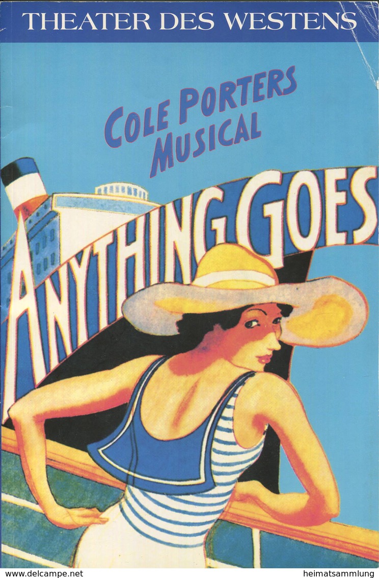 Berlin - Theater Des Westens - Cole Porter Musical "Anything Goes" 1994 - 40 Seiten Mit Vielen Abbildungen - Scenenfotos - Teatro & Sceneggiatura