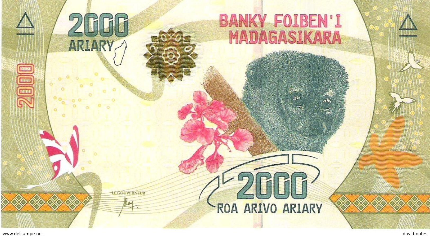 Madagascar - Pick New - 2000 Ariary 2017 - Unc - Madagaskar