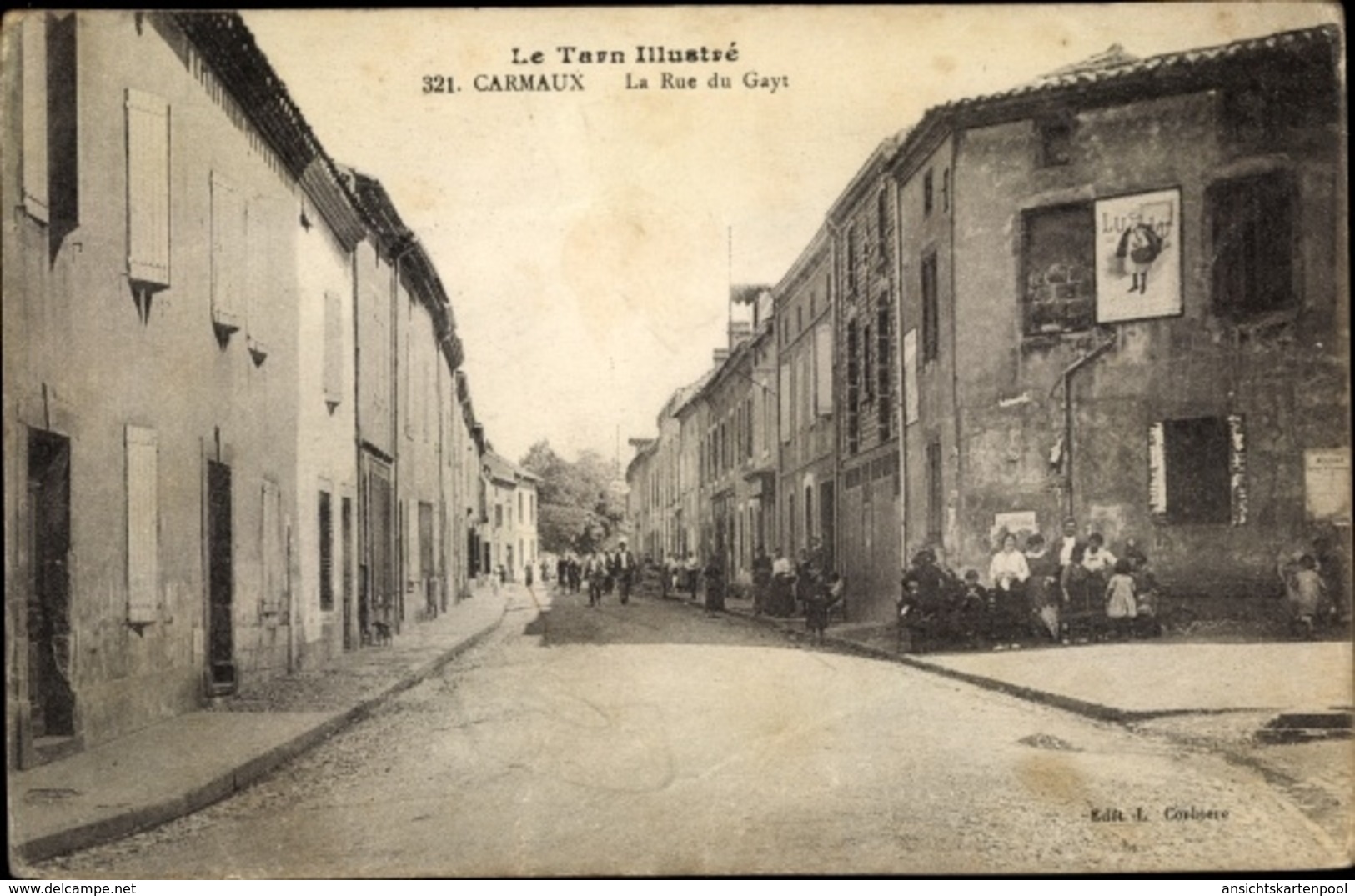 Cp Carmaux Tarn, La Rue Du Gayt - Autres & Non Classés