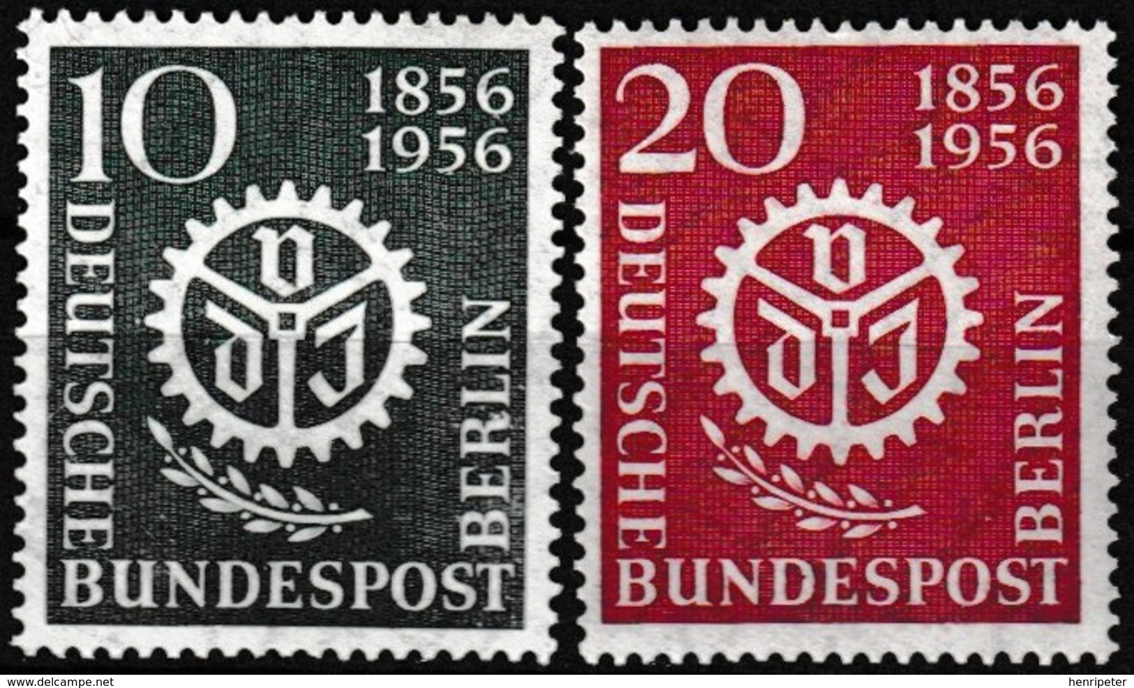 Série De 2 T.-P. Neufs** - Centenaire De L'association Nationale Des Ingénieurs - N° 123-124 (Yvert) - Berlin 1956 - Unused Stamps