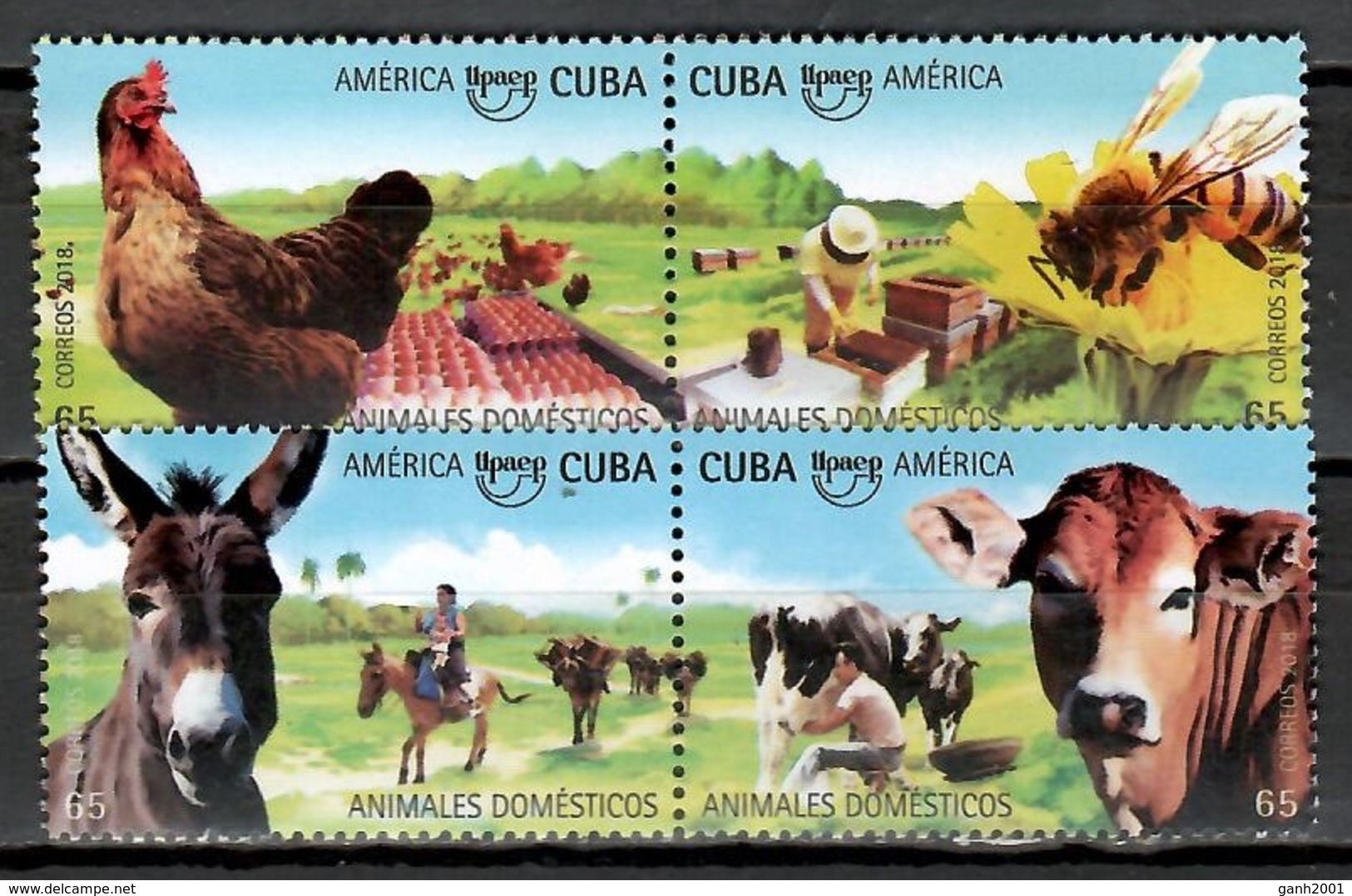 Cuba 2018 / Birds Bees Mammals UPAEP MNH Vögel Säugetiere Bienen Aves Abejas Mamíferos / Cu11328  C3 - Otros & Sin Clasificación