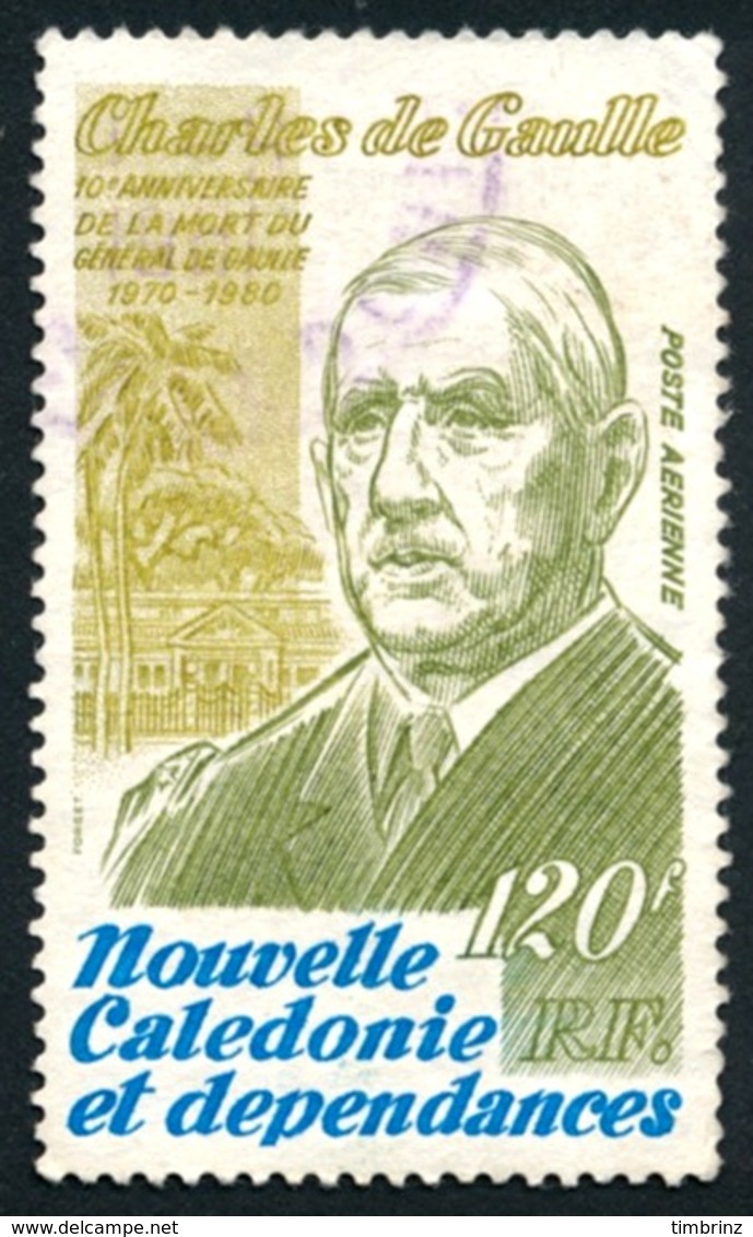 NOUV.-CALEDONIE 1980 - Yv. PA 208 Obl.   Cote= 5,10 EUR - Mort Du Général Charles De Gaulle  ..Réf.NCE24496 - Gebruikt